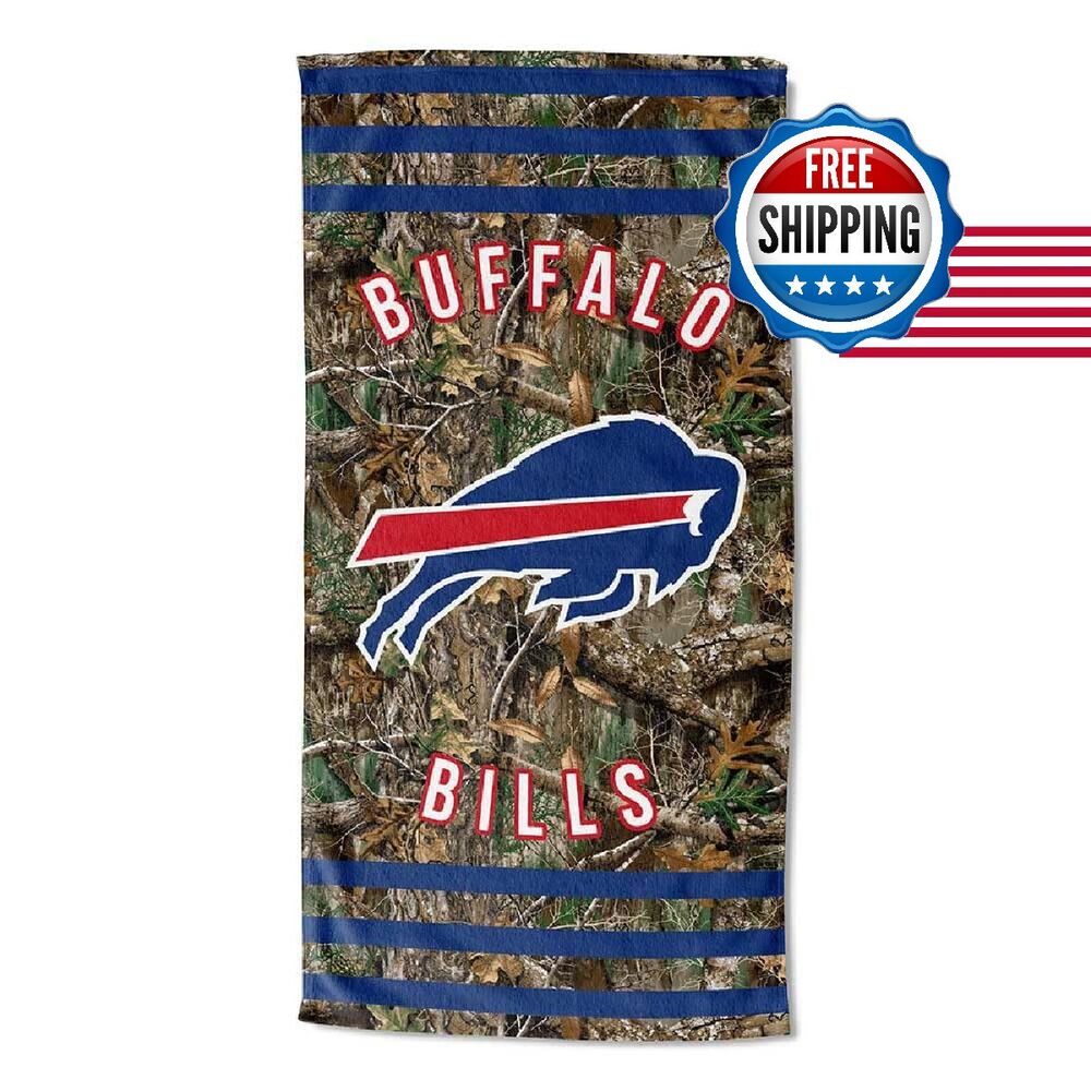 Northwest Nfl Buffalo Bills Unisex-Adult Beach Towel 30 X 60 Realtree Camo